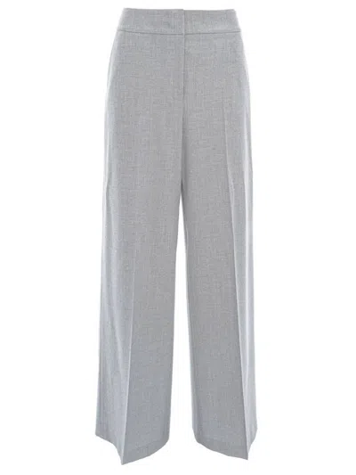 PESERICO PESERICO MICRO HOUNDSTOOTH PALAZZO TROUSERS
