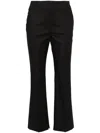 Peserico Mid-rise Tailored Trousers In Black