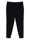 Peserico Mid-rise Trousers In Black