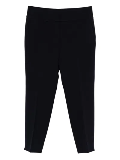 Peserico Mid-rise Trousers In Black