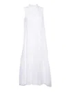 Peserico Sleeveless Mid-length Dress In White