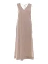 Peserico A Mid-length Sleeveless Dress In Beige