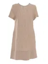 Peserico Midi Dress In Beige