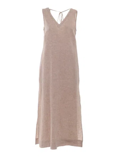 Peserico A Mid-length Sleeveless Dress In Pink