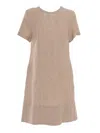 Peserico Midi Dress In Beige