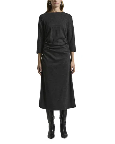 Peserico Midi Dress In Black