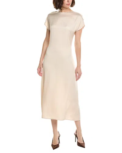 Peserico Midi Dress In Neutral