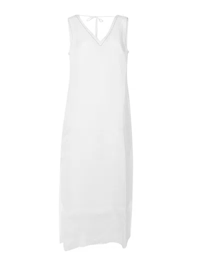 Peserico Midi Dress In White