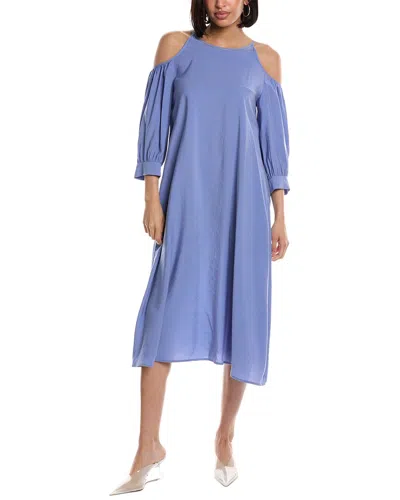 Pre-owned Peserico Midi Dress Women's In Blue