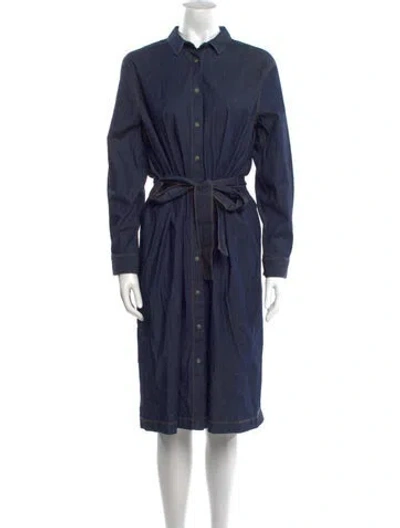 Pre-owned Peserico Midi Length Dress In Blue