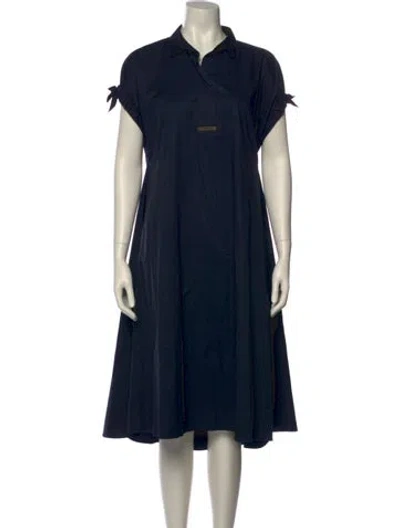 Pre-owned Peserico Midi Length Dress In Blue
