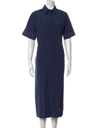 Pre-owned Peserico Midi Length Dress In Blue