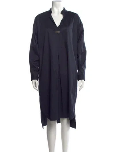 Pre-owned Peserico Midi Length Dress W/ Tags In Blue