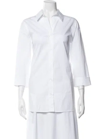 Pre-owned Peserico Midi Length Dress In White