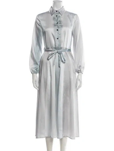 Pre-owned Peserico Midi Length Dress In White
