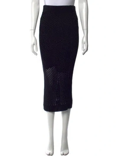 Pre-owned Peserico Midi Length Skirt In Black