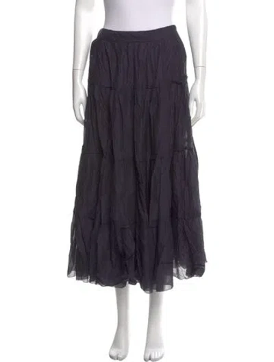 Pre-owned Peserico Midi Length Skirt In Blue