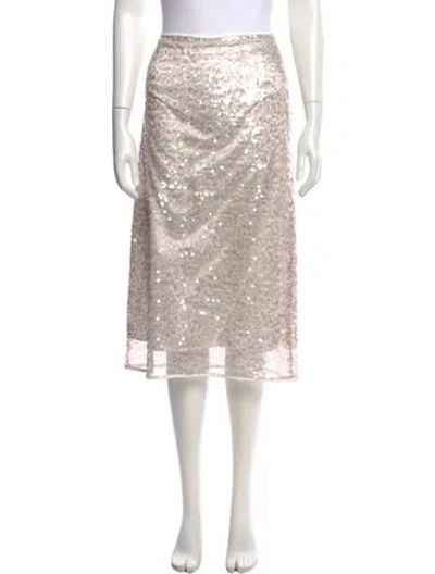 Pre-owned Peserico Midi Length Skirt In Neutral