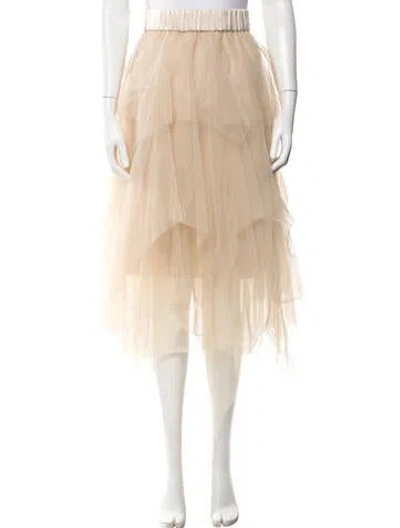 Pre-owned Peserico Midi Length Skirt In Neutral