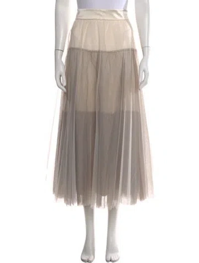 Pre-owned Peserico Midi Length Skirt In Neutral