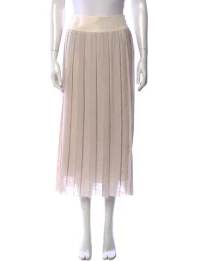 Pre-owned Peserico Midi Length Skirt In Neutrals
