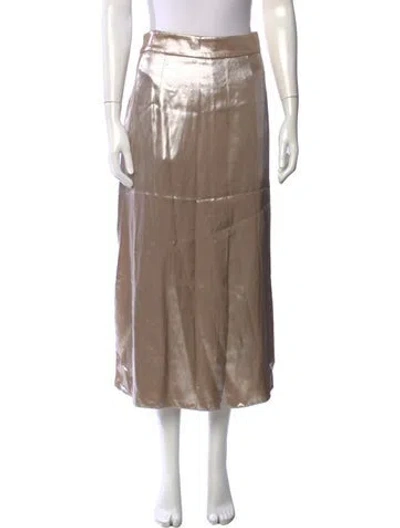 Pre-owned Peserico Midi Length Skirt W/ Tags In Metallic/neutrals