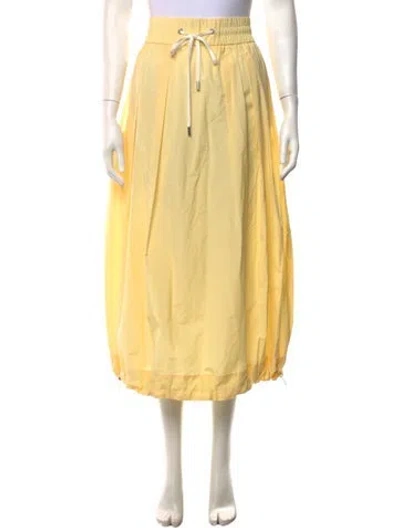 Pre-owned Peserico Midi Length Skirt W/ Tags In Yellow