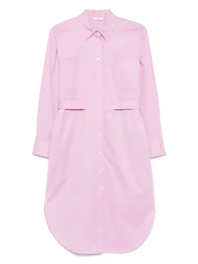 Peserico Midi Shirt Dress In 粉色