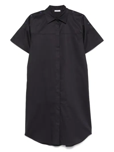 Peserico Midi Shirt Dress In Blue