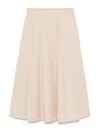 Peserico A-line Midi Skirt In Beige