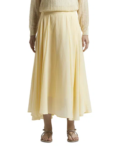 Peserico Midi Skirt In Sunshine Yellow