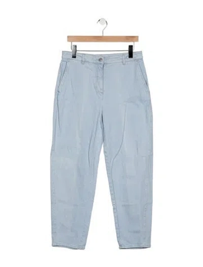 Pre-owned Peserico Mid-rise Straight Leg Jeans In Blue