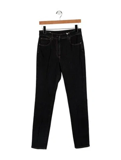 Pre-owned Peserico Mid-rise Straight Leg Jeans In Blue