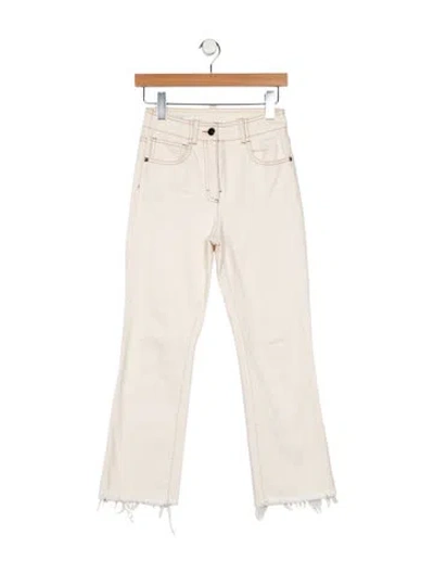 Pre-owned Peserico Mid-rise Straight Leg Jeans In Neutral