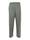 Peserico Military Green Trousers In Green