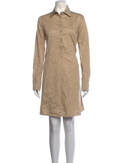Pre-owned Peserico Mini Dress In Neutrals