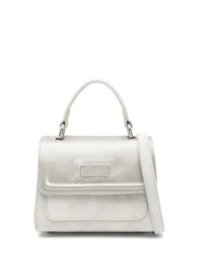 Peserico Mini Leather Tote Bag In Green