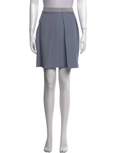 Pre-owned Peserico Mini Skirt In Blue