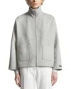Peserico Double Cloth Jacket In Gray