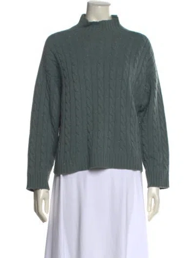 Pre-owned Peserico Mock Neck Sweater In Green