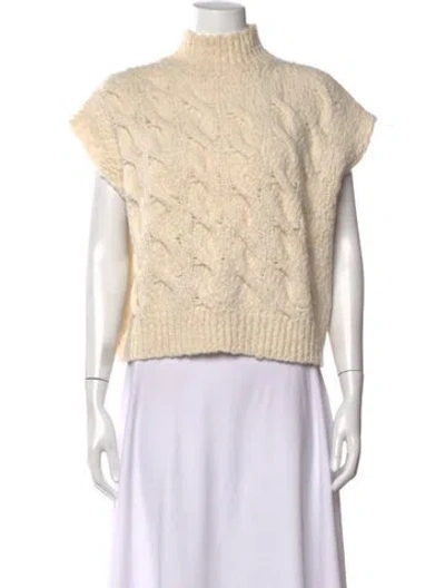 Pre-owned Peserico Mock Neck Sweater In Neutral