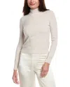 Peserico Mock Neck Wool & Cashmere-blend Sweater In Sand