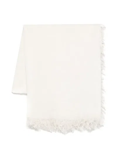 Peserico Metallic-threading Detailed Scarf In Beige