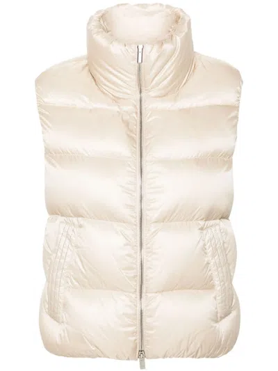 Peserico Monili Chain-detail Gilet In Neutrals