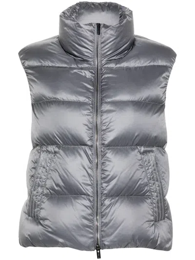 Peserico Monili Chain-detail Goose Down Gilet In Gray