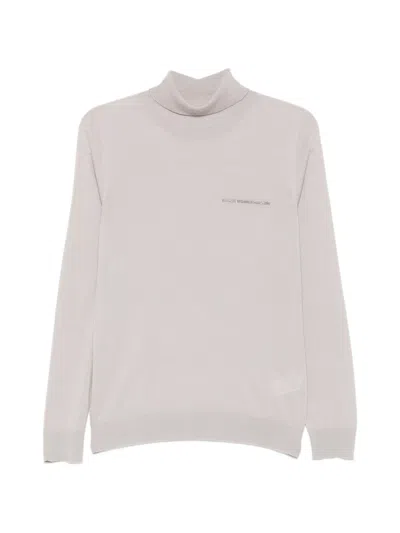 Peserico Monili-trim Roll-neck Sweater In Neutral