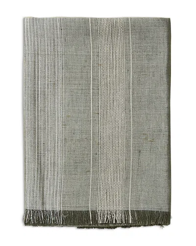 Peserico Multistripes Stole In Eucalyptus