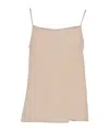 Peserico Narrow Shoulder Strap Halter-neck Style Top In Neutral