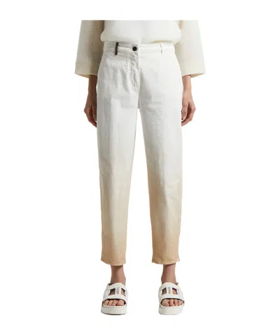 Peserico Needlecord Trousers In Brown