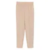 Peserico Elastic-waistband Side-stripe Trousers In Pink